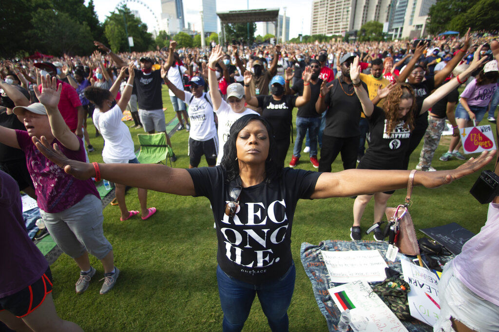 APTOPIX Juneteenth Atlanta